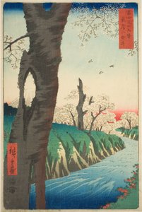 Koganei dans la province de Musashi (Musashi Koganei), de la série "Trente-six vues du mont Fuji (Fuji sanjurokkei)"