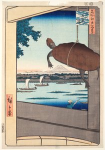 Pont Mannen, Fukagawa, de la série "Cent vues célèbres d