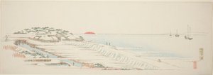 Neige du matin à Susaki, de la série "Treize vues des environs d