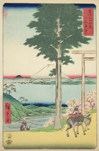 Mont Kano dans la province de Kazusa (Kazusa Rokusozan), de la série "Trente-six vues du mont Fuji (Fuji sanjurokkei)"