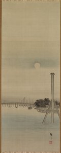 Scène nocturne sur la rivière Sumida - Utagawa Hiroshige