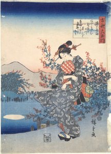 Noji : Six rivières Tama - Utagawa Hiroshige