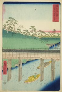 Ochanomizu dans la capitale orientale (Toto Ochanomizu), de la série "Trente-six vues du mont Fuji (Fuji sanjurokkei)"