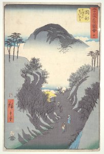 Okabe, col de montagne, de la série Cinquante-trois Stations du Tokaido