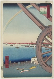 Foire aux bœufs à Takanawa, avril 1857 - Utagawa Hiroshige