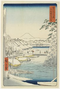 Rive de Sukiya dans la capitale orientale, avril 1858