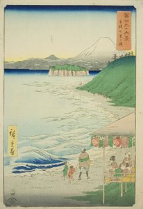 Plage de Shichiri dans la province de Sagami, de la série "Trente-six vues du mont Fuji"