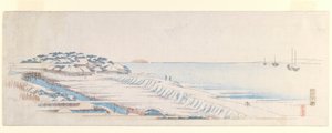 Aube Neigeuse à Susaki, de la série de Feuilles de Lettres, vers 1839-40