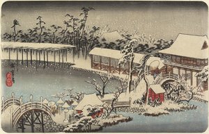 Neige au sanctuaire de Kameido Tenman, 1832-1834