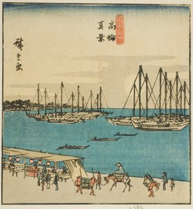 Vue réelle de Takanawa (Takanawa shinkei), section d