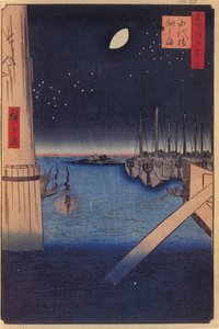Tsukudajima et pont Eitai, Cent vues célèbres d