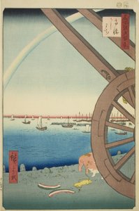 Ushimachi à Takanawa (Takanawa Ushimachi), de la série "Cent vues célèbres d