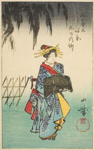 Province de Yamashiro, section de la feuille n° 1 de la série "Images découpées des provinces (Kunizukushi harimaze zue)"