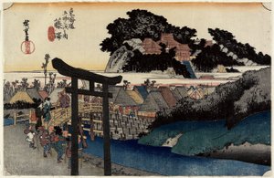 Yugyo_ji Temple, Fujisawa, vers 1833
