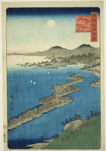 Amanohashidate dans la province de Tango (Tango Amanohashidate), de la série "Cent vues célèbres dans les diverses provinces (Shokoku meisho hyakkei)"