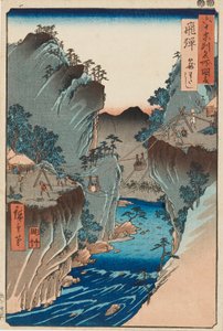 Estampe sur bois - Hida, Kagowatashi, No 24