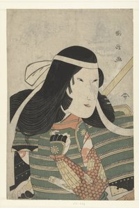 Portrait en buste de Iwai Kumesaburo - Utagawa Kunimasa