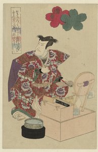 Homme à sa coiffeuse