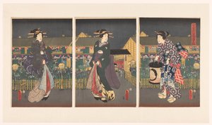 Iris en pleine floraison - Utagawa Kunisada (I)