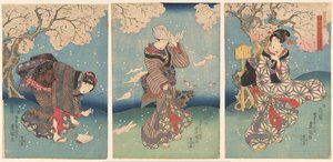 Jour de tempête sur la rivière Sumida