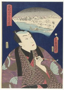 Rivière Sumida en hiver - Utagawa Kunisada (I)