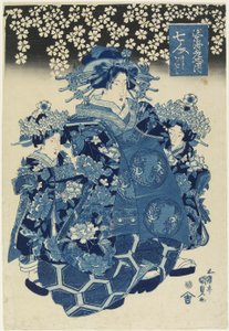 Une des sept belles courtisanes de la maison Ebiya, c. 1808-1829
