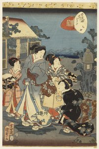 Scène du Conte de Genji par Madame Murasaki, 1856