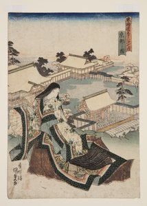 Vue de Kyoto (Ky?to no zu) (estampe sur bois en couleur)