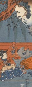 Hakoōmaru trifft Kudō Suketsune - Utagawa Kuniyoshi