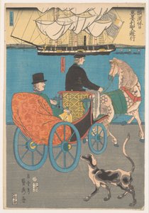 Américain en excursion - Utagawa Sadahide