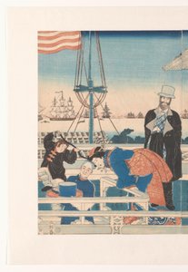 Maison de commerce américaine à Yokohama - Utagawa Sadahide