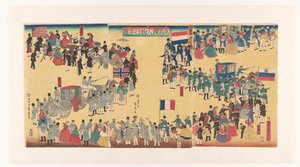 Cortège de personnes des Cinq Pays