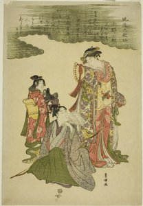 Six poètes immortels à la mode (Furyu rokkasen) - Utagawa Toyokuni I