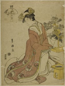 Le premier mois (Sho gatsu), de la série "Les douze mois à la mode (Furyu junikagetsu)"