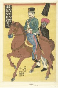Orandajin yuko (Hollandais itinérant) - Utagawa Yoshifuji
