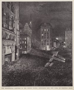 Newspaper Row, New York City, la nuit de l