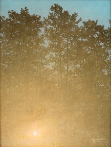 Coucher de soleil. Fontainebleau, 1900