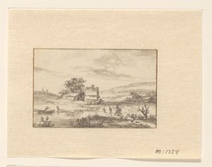 Paysage avec ferme - Valentijn (possibly)