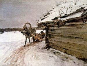 En hiver 1898 par Valentin Serov