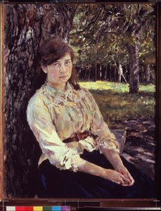 Jeune fille dans la lumière du soleil. Portrait de Maria Simonovich