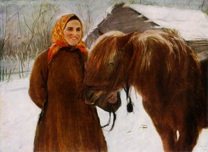Femme avec un cheval