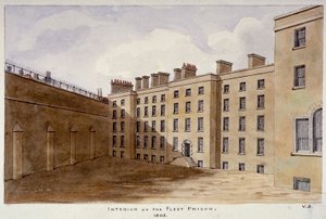 Cour intérieure de la prison de Fleet, Londres
