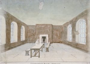 Intérieur de la salle des condamnés à la prison de Newgate, Old Bailey, City de Londres, 1810 - Valentine Davis