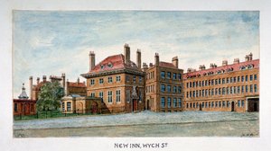 Vue de New Inn sur Wych Street, Westminster, Londres, vers 1800 - Valentine Davis