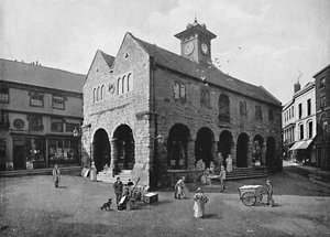 Halle du marché et maison Kyrles, Ross, vers 1896