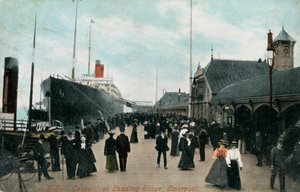 Paquebot SS Celtic au quai, Liverpool, Lancashire, vers 1904