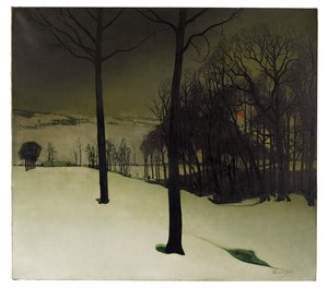 La forêt en hiver - Valerius de Saedeleer
