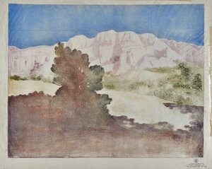 Vue de la Montagne Sainte-Victoire - Valère Bernard