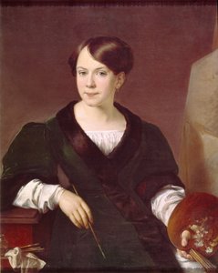 Portrait de la peintre Lyubov Borozdna-Stromilova 1813-1894, 1831