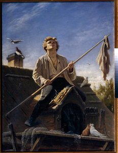 Un amateur de pigeon - Vasili Grigorevich Perov